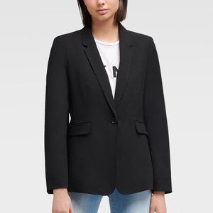 A New Day Single Button Classic Black Suit Blazer